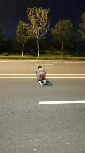 母狗爬行过马路（原创手势验证）